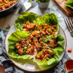 Asian Chicken Lettuce Wraps Dish