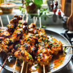 Grilled Thai Coconut Chicken Skewers