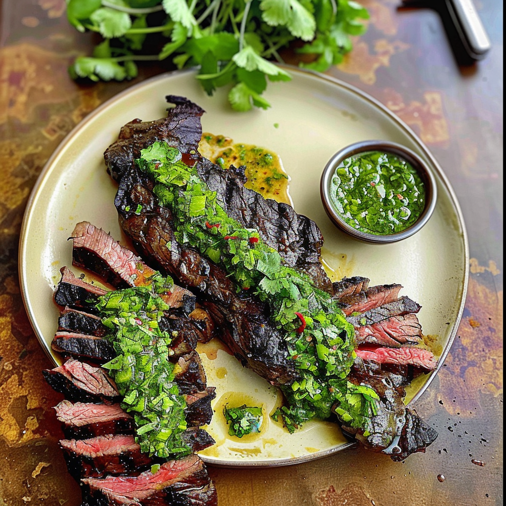 Skirt Steak Marinade with Chimichurri