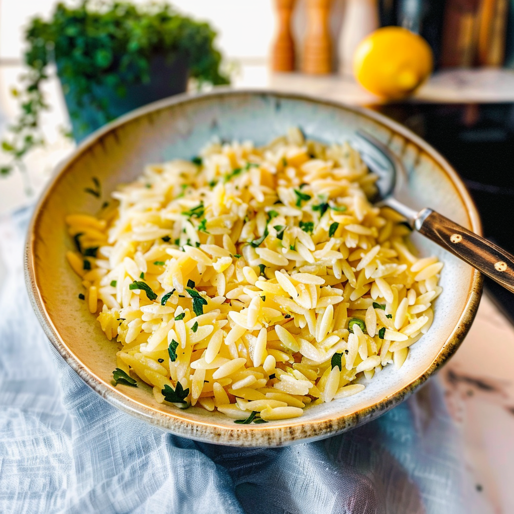 Easy Lemon Orzo Pasta Dish