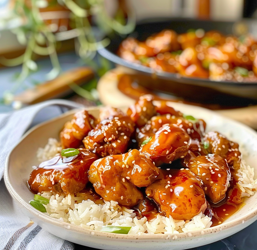 Sticky Honey Chicken Dish