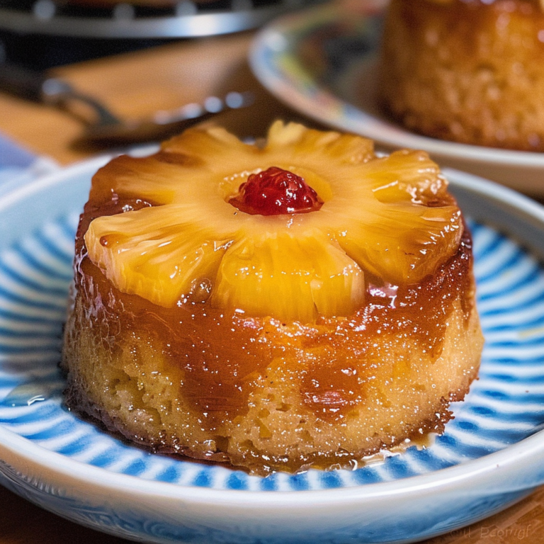 Mini Pineapple Upside Down Cakes