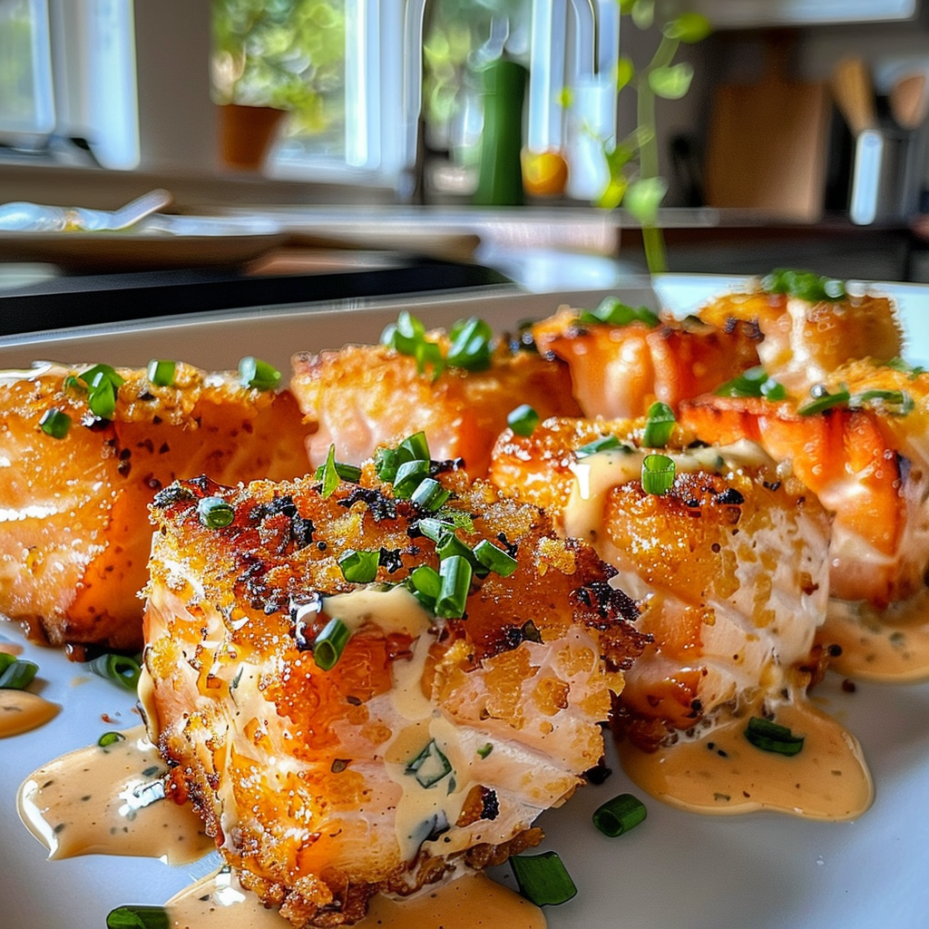 Crispy Bang Bang Salmon Bites