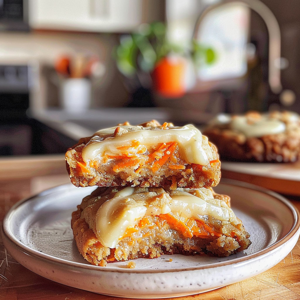 Carrot Cake Cheesecake Cookies
