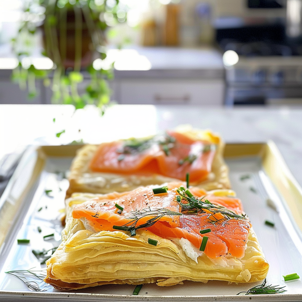 Easter Smoked Salmon Puff Pastry