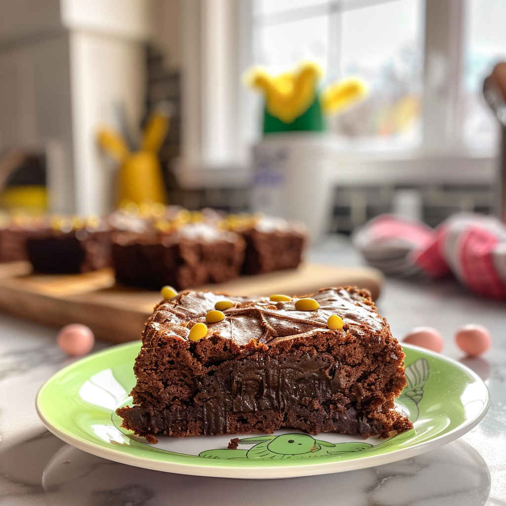 Easter Bunny Brownies Delight