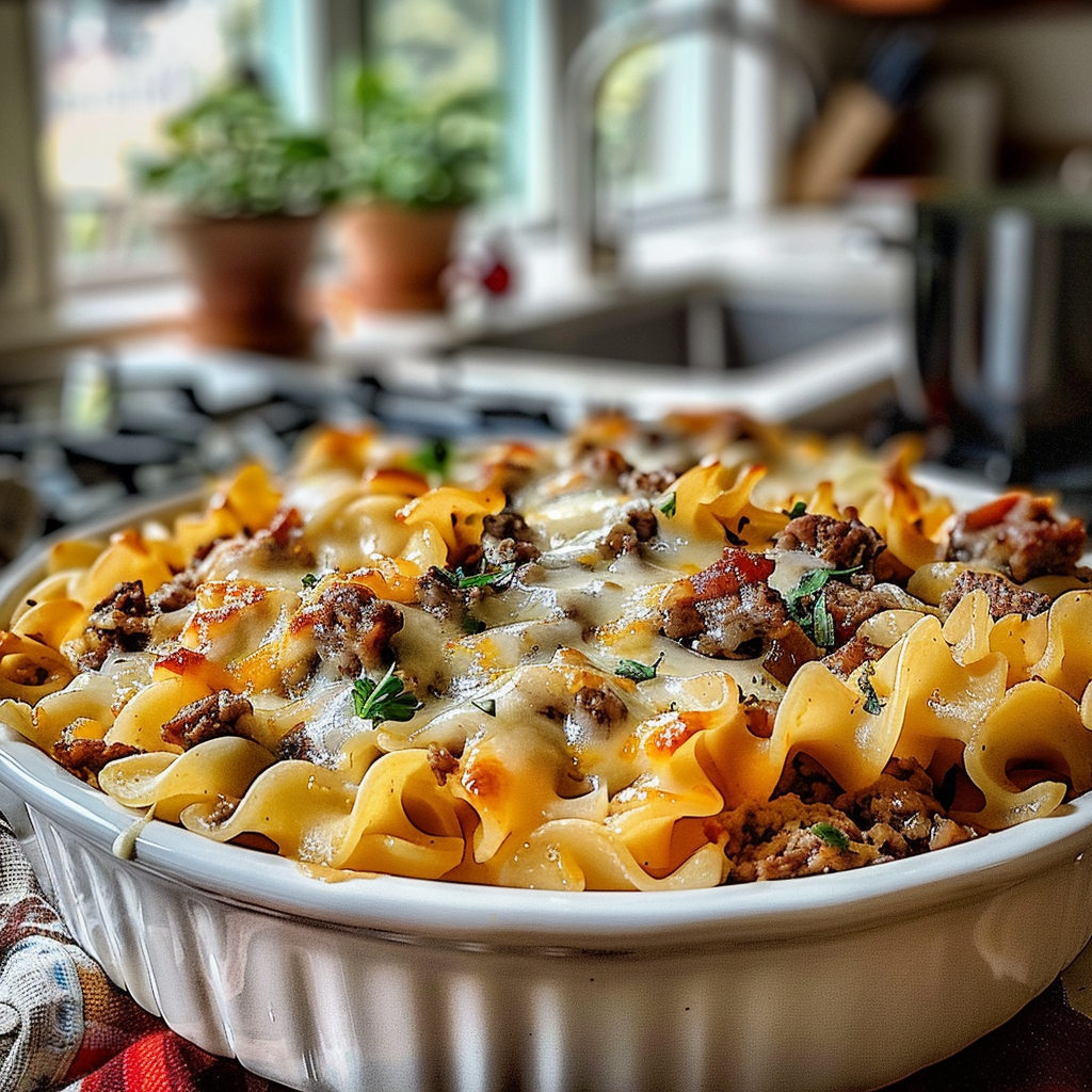 Sour Cream Beef Noodle Casserole