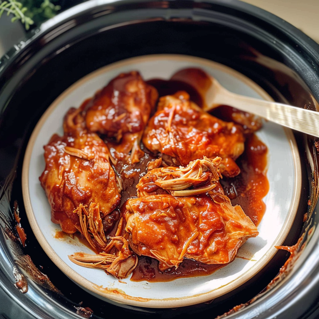 Delicious Crockpot BBQ Chicken