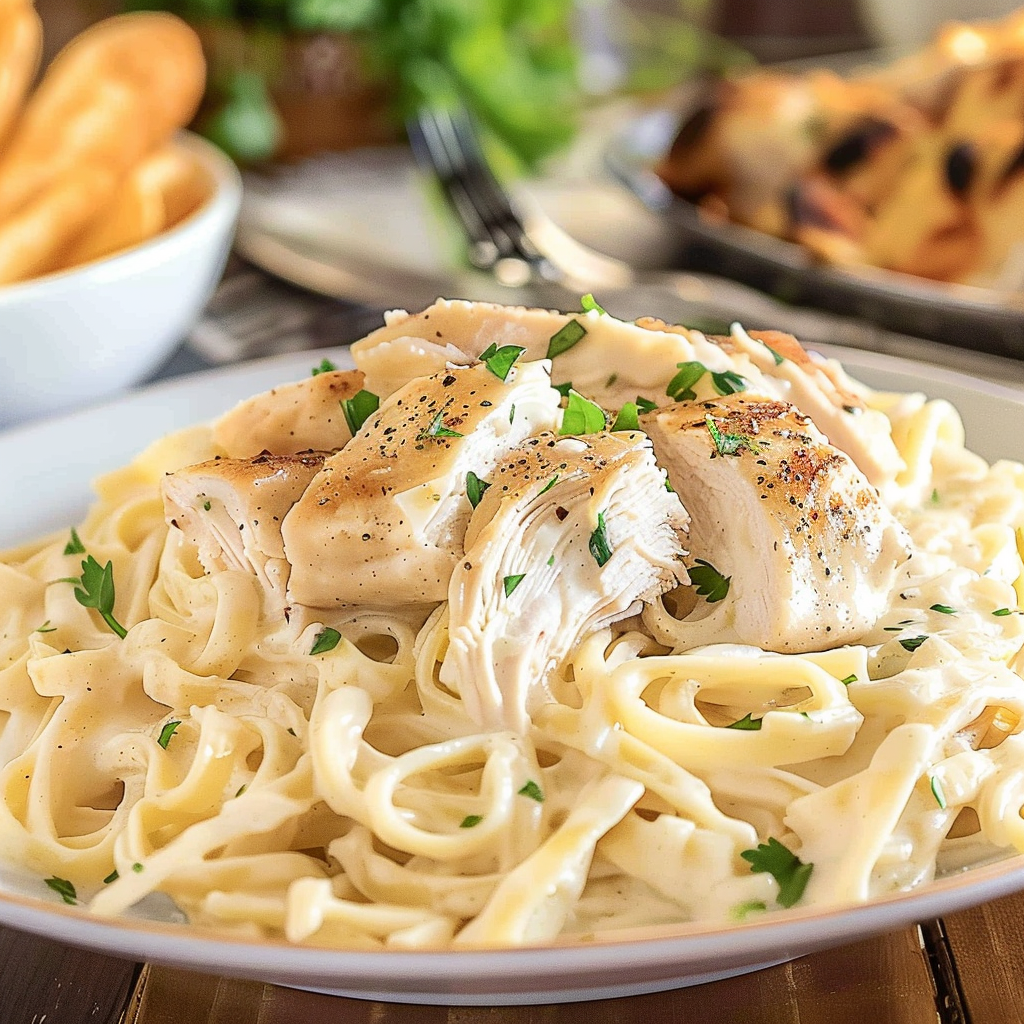 Olive Garden Chicken Alfredo Dish