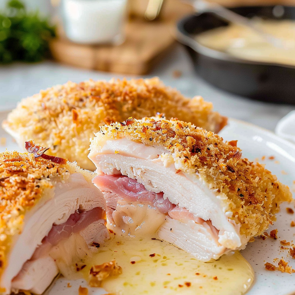 Oven Chicken Cordon Bleu