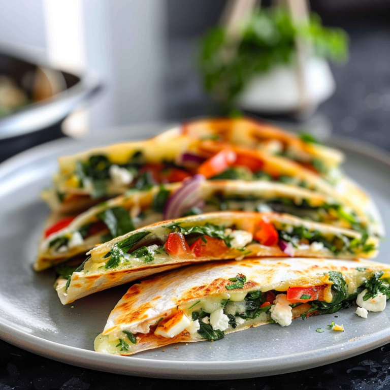 Spinach and Feta Quesadillas