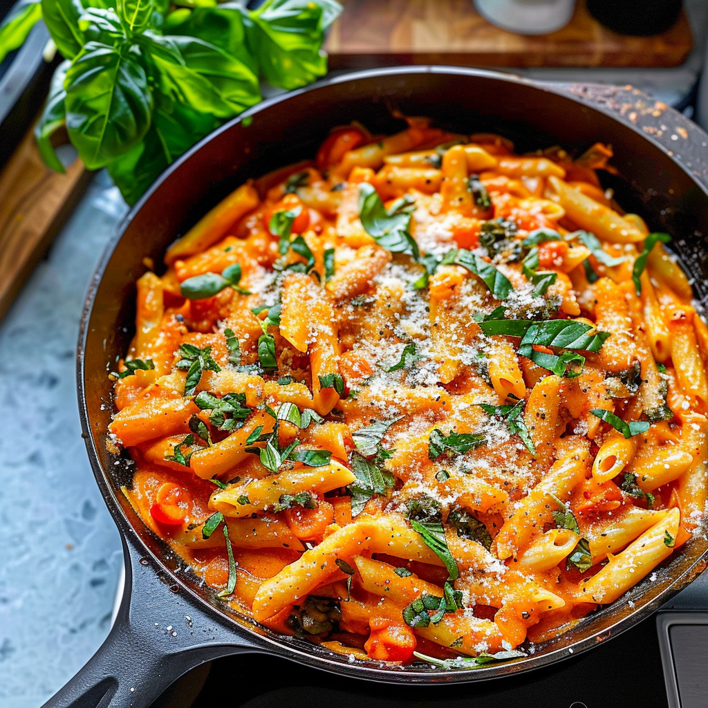 One Pot Creamy Tomato Pasta