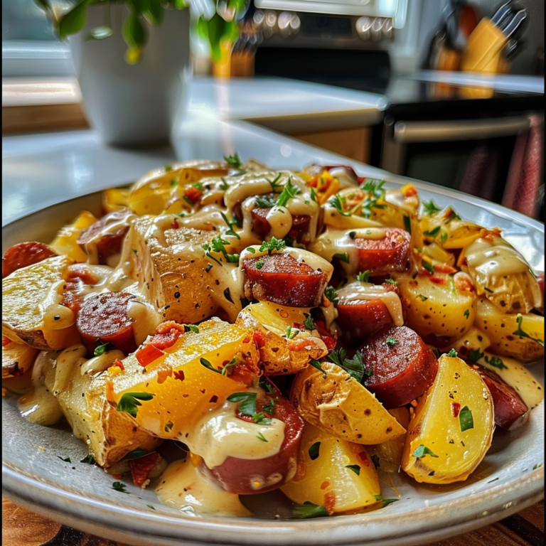 Cheesy Ranch Potatoes with Sausage