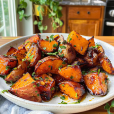 Hot Honey Sweet Potatoes