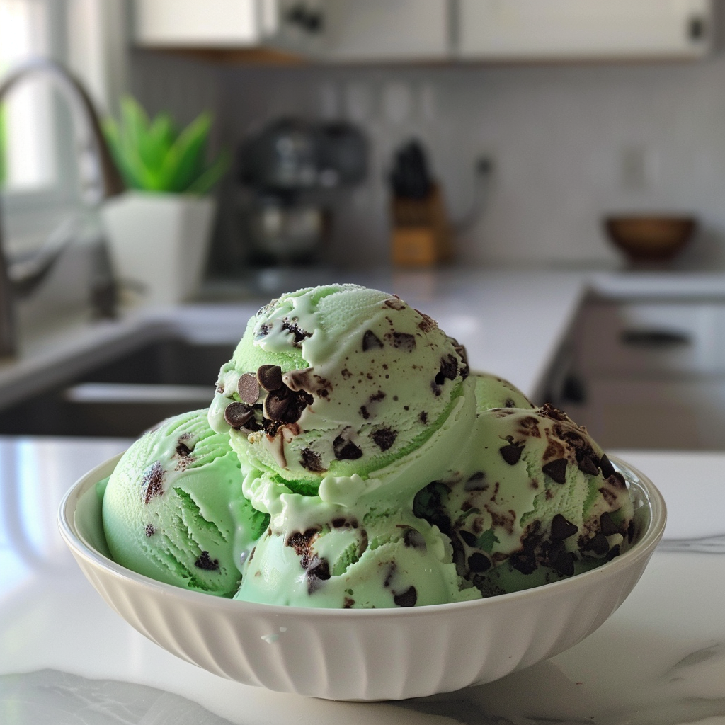 Mint Chocolate Chip Ice Cream