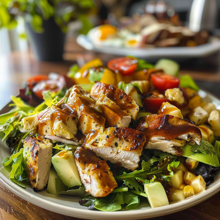 Colorful Cobb Salad Ingredients