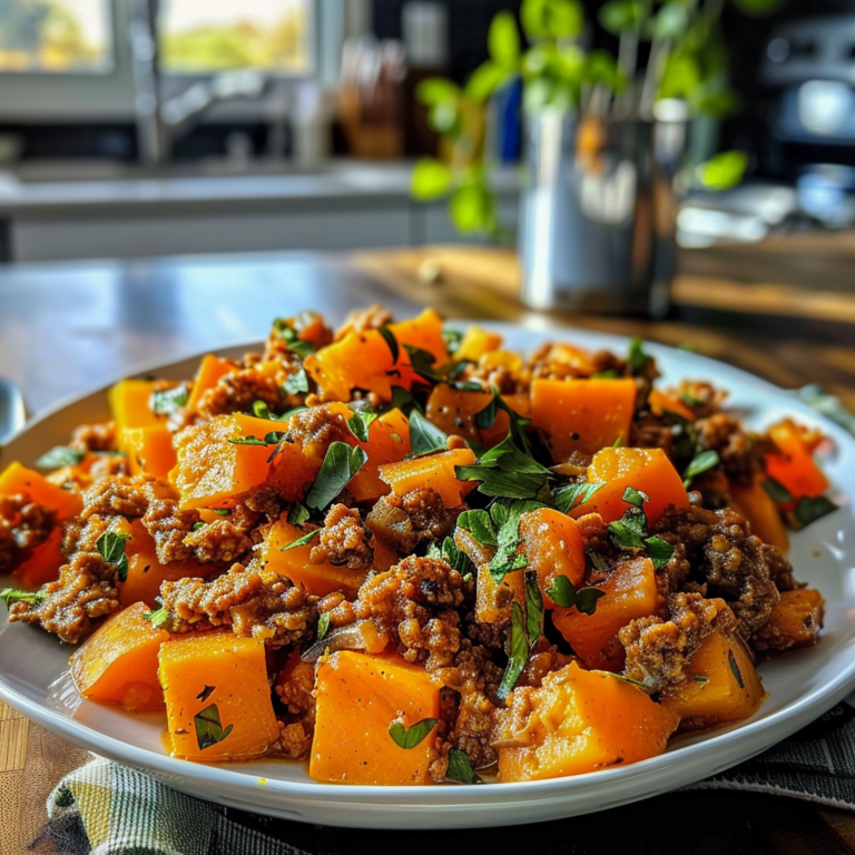 Ground Turkey Sweet Potato Skillet