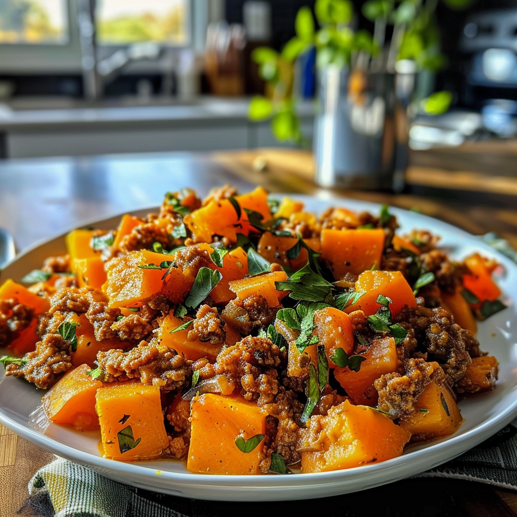 Ground Turkey Sweet Potato Skillet