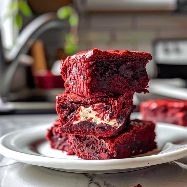 Fudgy Red Velvet Brownies