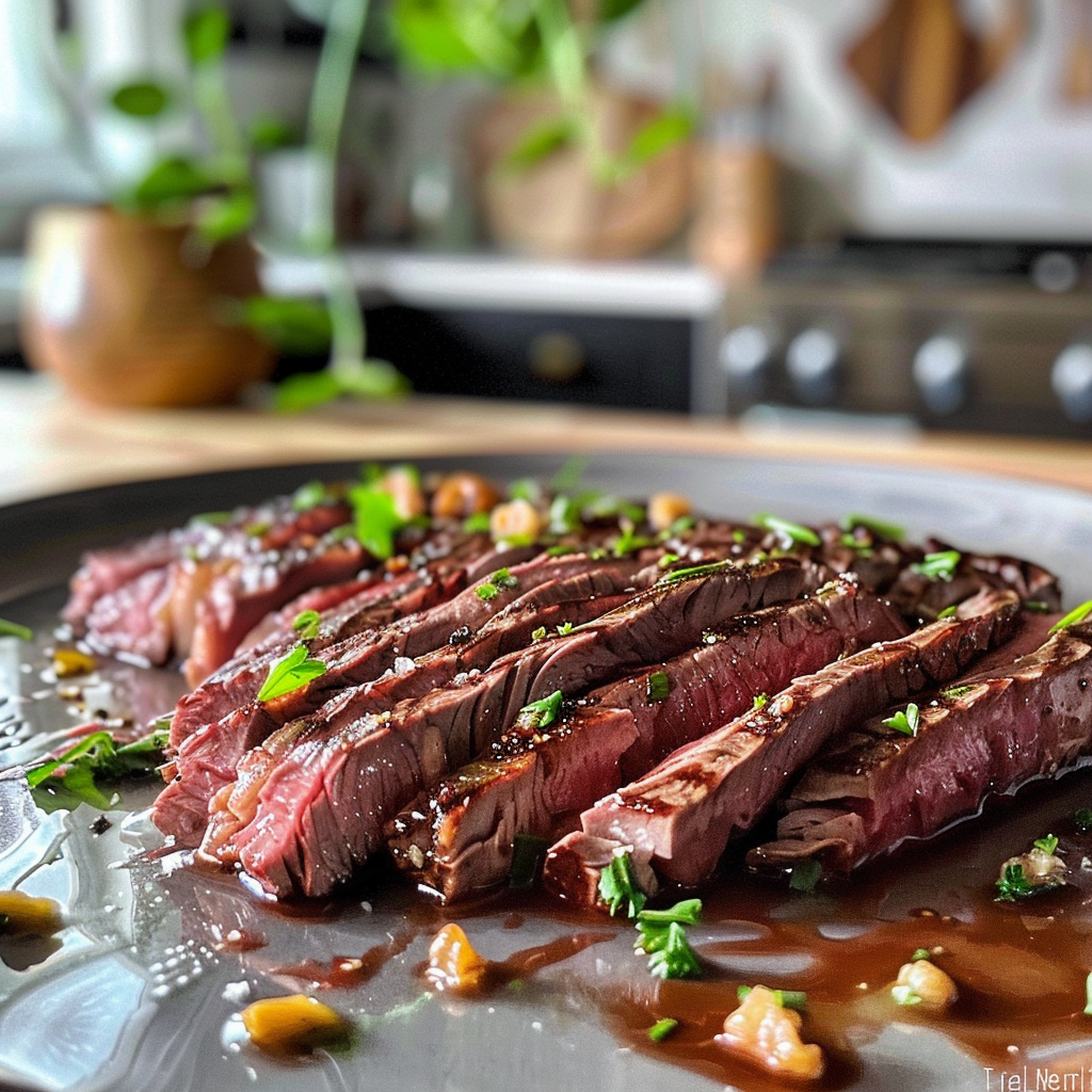 Traeger Flank Steak on Grill