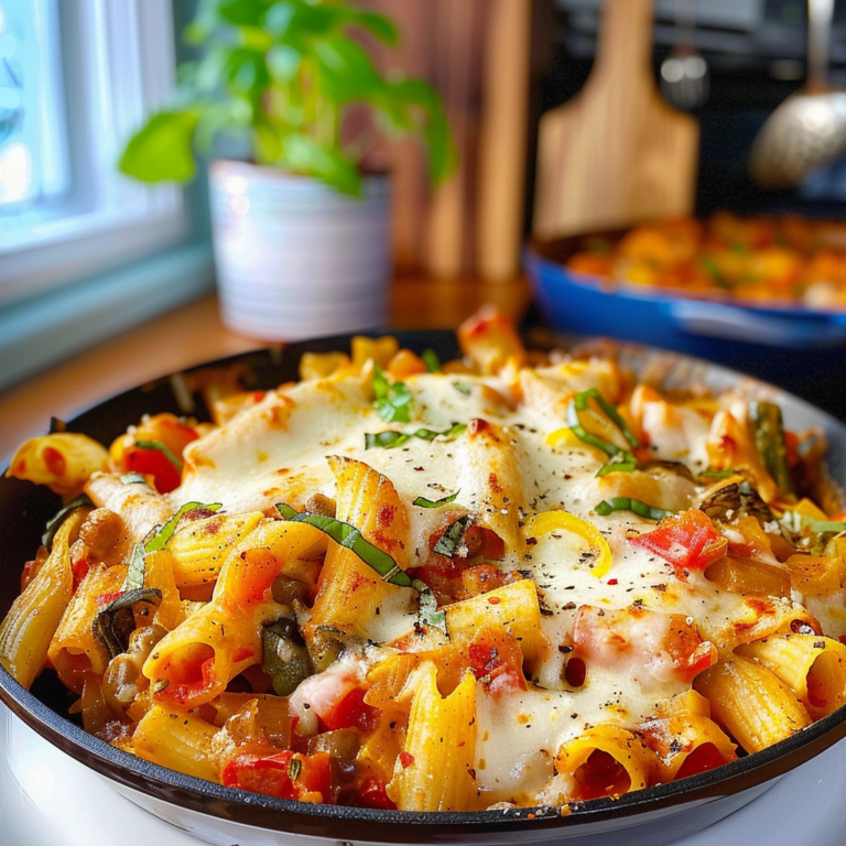 Easy Vegetable Pasta Bake Dish