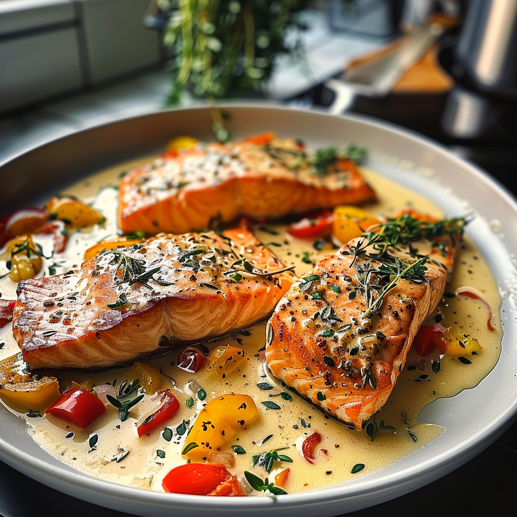 Creamy Tuscan Salmon Dish