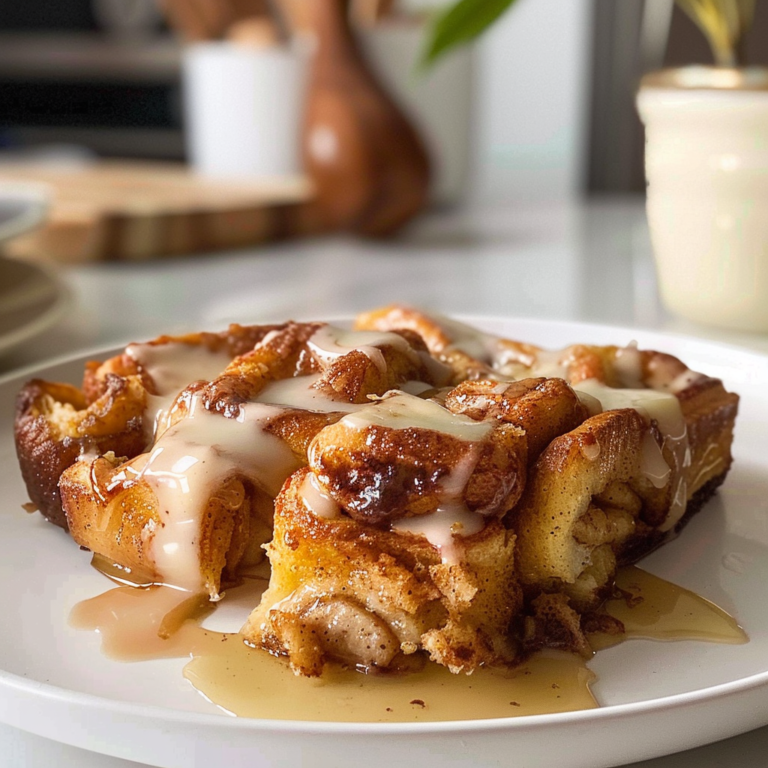 Cinnamon Roll French Toast Casserole