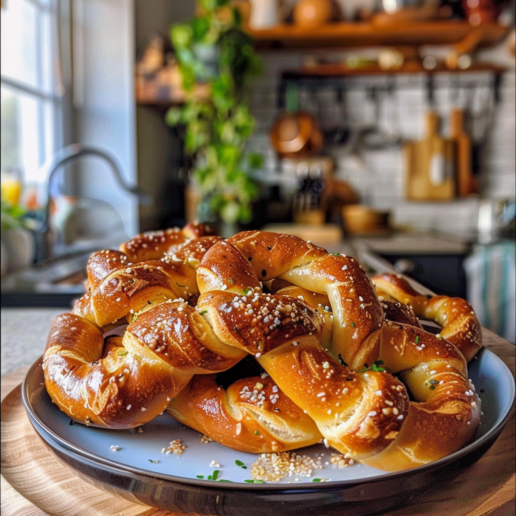 Soft Pretzels Fresh Out of the Oven