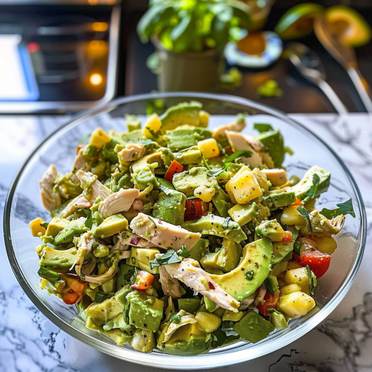 Avocado Chicken Salad Dish
