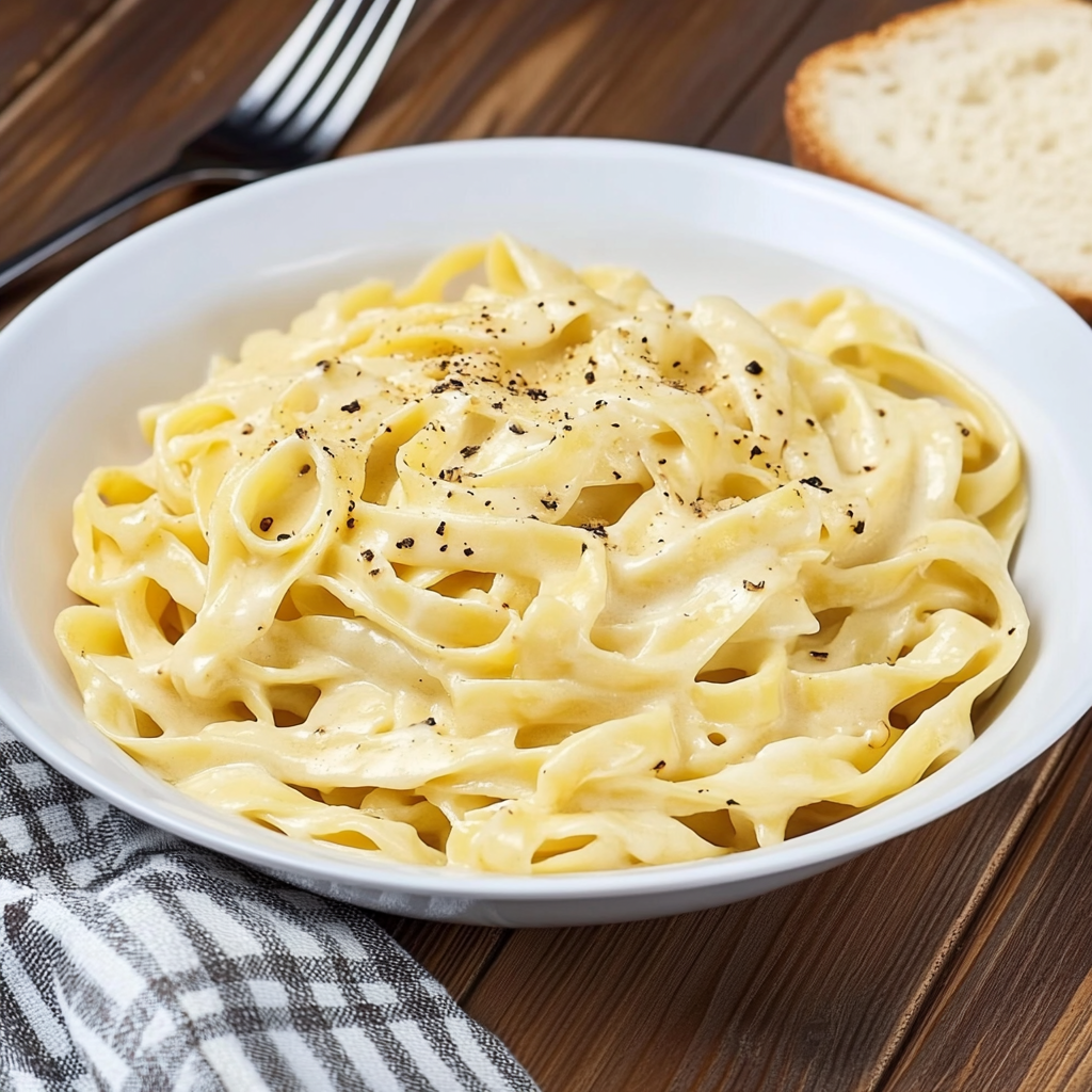 Creamy Fettuccine Alfredo: