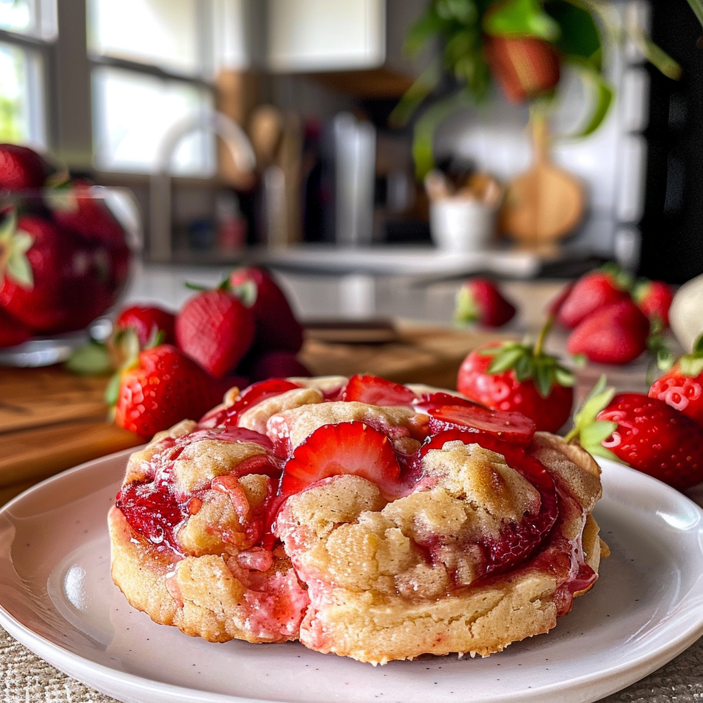 Strawberry Cheesecake Cookies Image