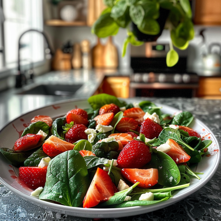 Strawberry Spinach Salad