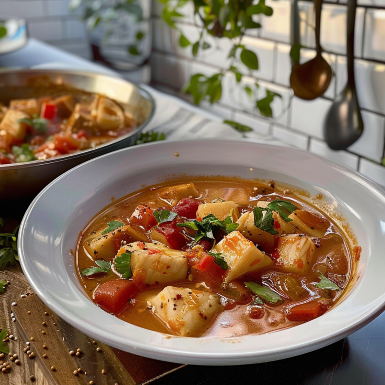 Fish Soup in a Bowl