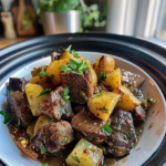 Slow Cooker Garlic Butter Beef Bites