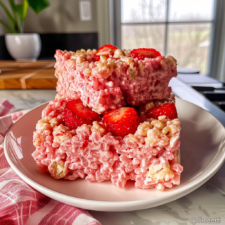 Strawberry Crunch Rice Krispie Treats