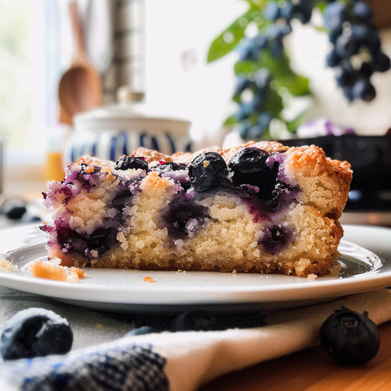 Blueberry Coffee Cake Slice