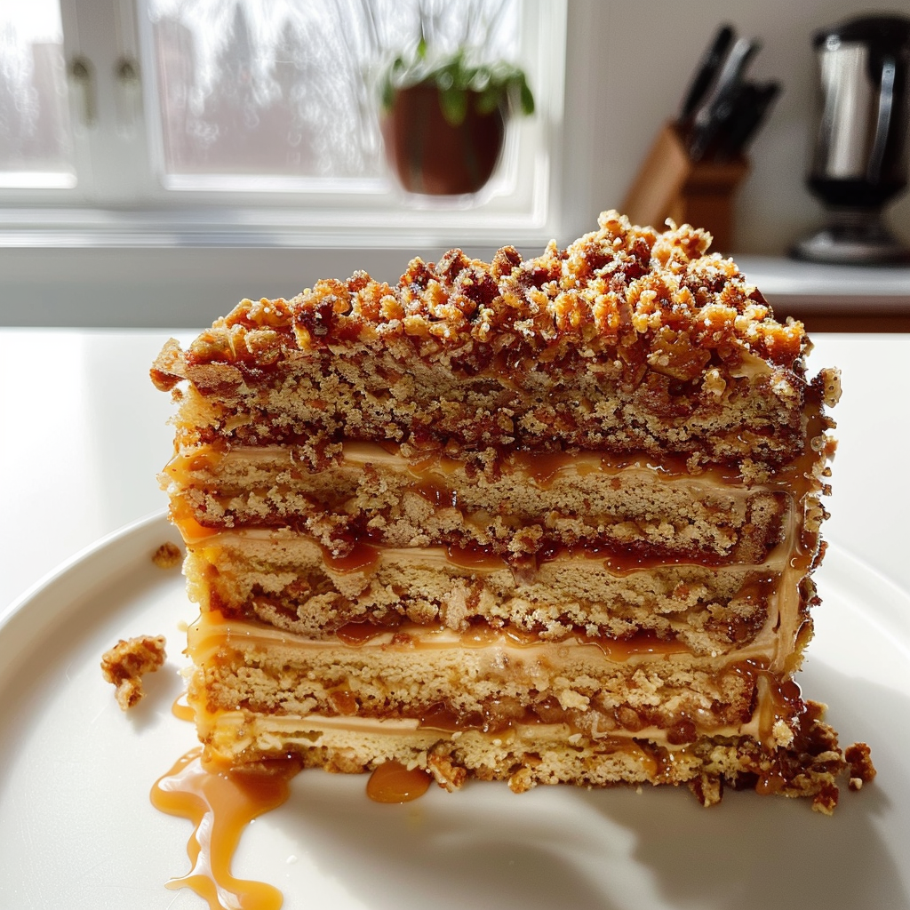 Caramel Toffee Crunch Cake