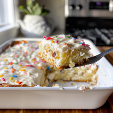White Texas Sheet Cake
