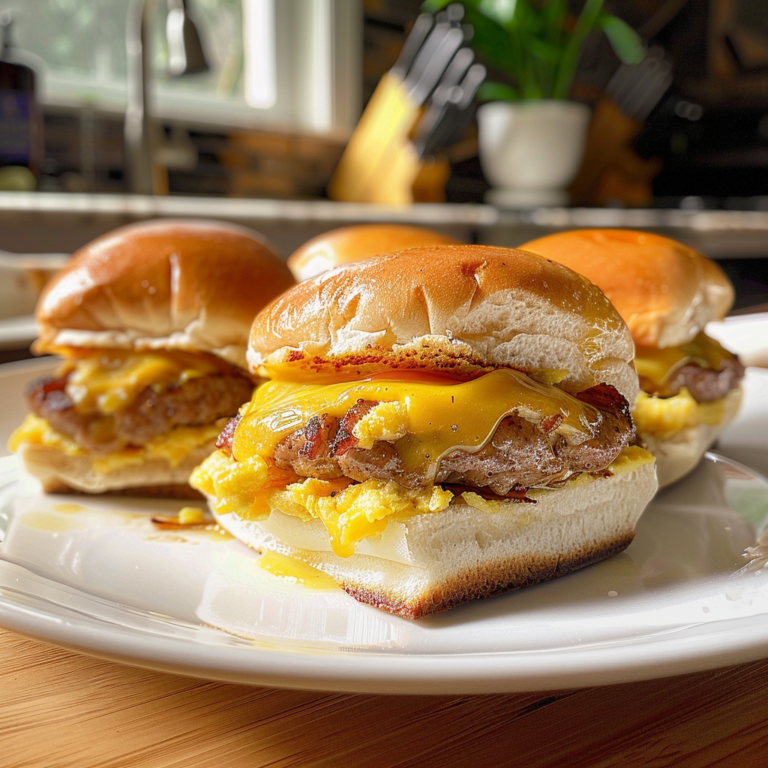 Sausage Egg Breakfast Sliders