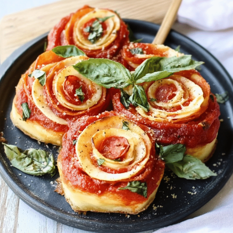 Easy Pizza Roses