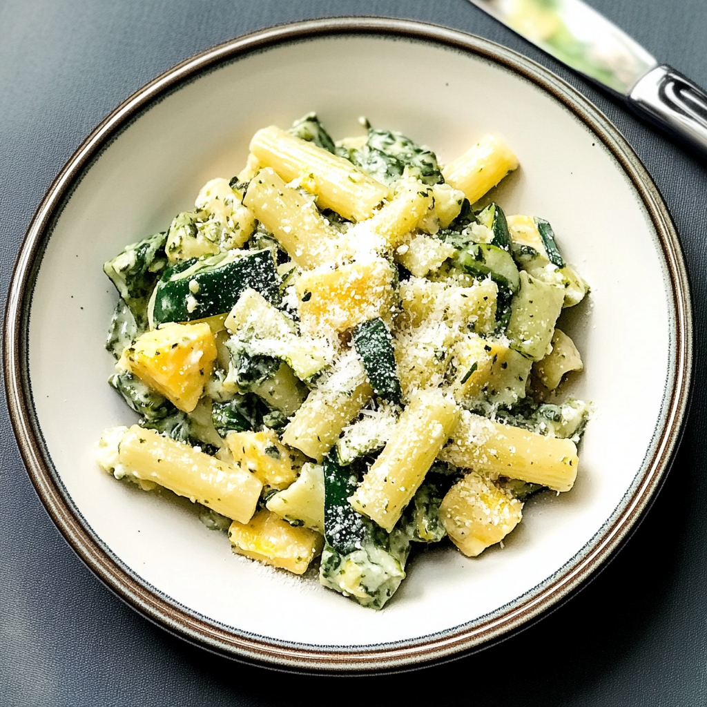 Skillet Pasta with Summer Squash & Ricotta