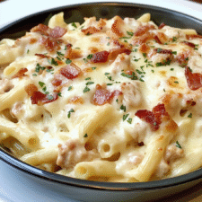 Chicken Bacon Ranch Pasta Bake