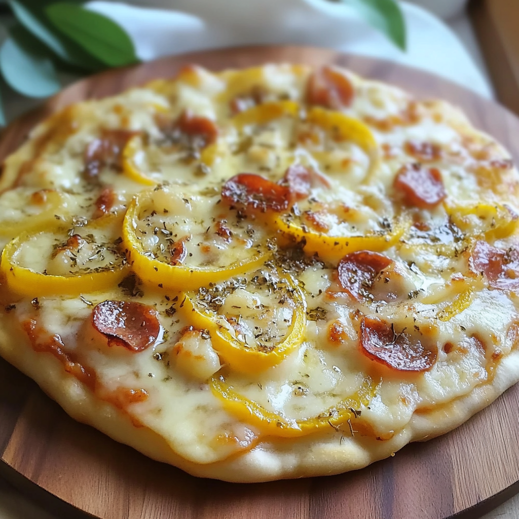 White Banana Pepper Pizza Recipe