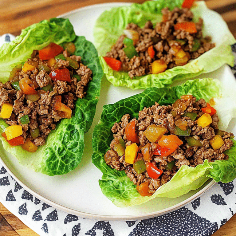 Mexican Beef Taco Lettuce Wraps Recipe