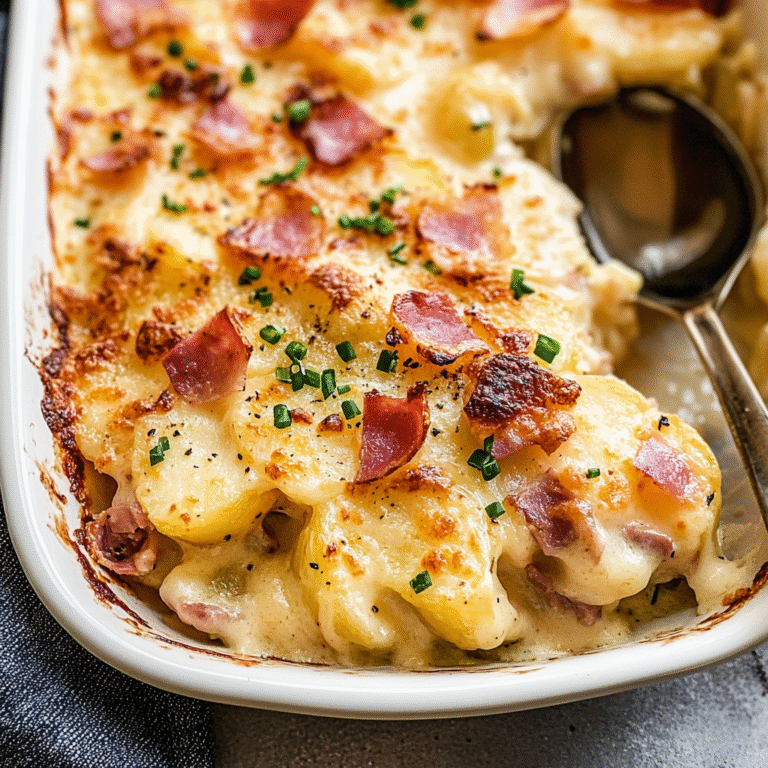 Scalloped Potatoes with Ham and Cheese Recipe