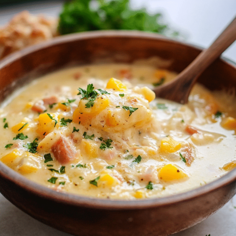 Delicious Bread Bowl Ham Chowder Recipe