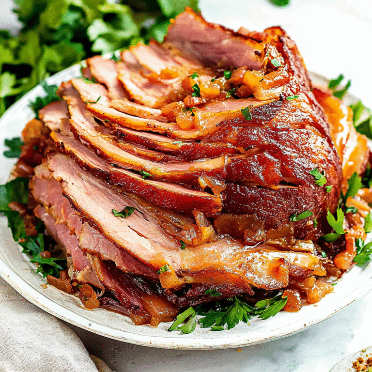 Easy Crock Pot Honey Ham Recipe