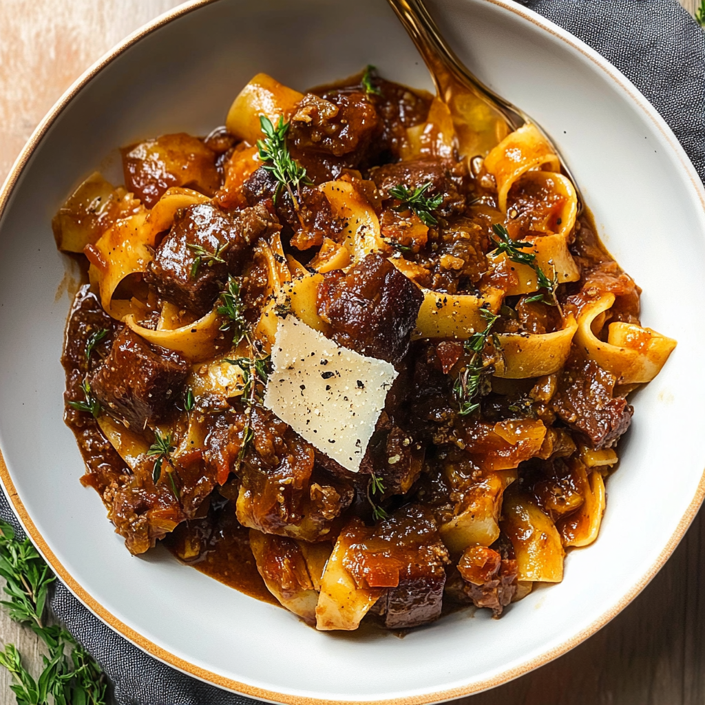 Braised Steak Ragu with Pappardelle Bliss