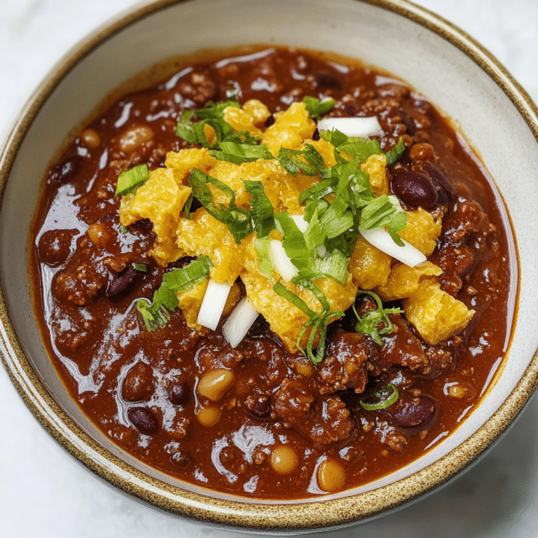 Ground Beef Chili Recipe for Comfort Food