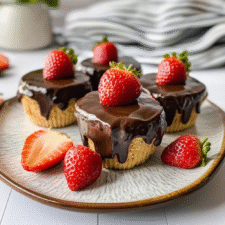 Chocolate Covered Cheesecake Strawberries